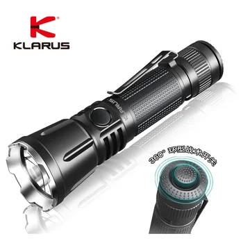 Klarus 360X3 Linterna Táctica del CREE XHP70.2 3200 lumen tirar 283 medidor de luz de Flash con 18650 Batería + Carga Micro-USB