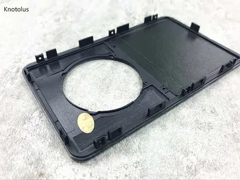 Knotolus 5pcs Mayorista negro y frontal de plástico de la placa frontal de la vivienda de caso de la cubierta de shell con el objetivo para el iPod 5ª generación de video de 30 gb 60 gb 80 gb