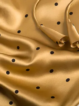 La calidad de la Seda de Morera Elegante Fino Lazo de Satén de la Piel-la besó en Tres dimensiones Recortadas Vestido de Seda de las Mujeres 2020 de la Moda