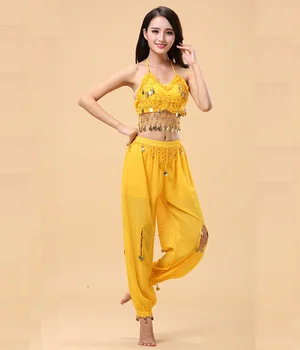 La Danza Del Vientre Traje De La Mujer A La India El Baile De Bollywood La Demostración De La Etapa De Ropa Oriental Y Danza Del Vientre Juego De Traje Para Las Mujeres