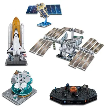 La estación espacial discovery satélite kompsat-2 3D de Papel BRICOLAJE Rompecabezas 3457 Rompecabezas Modelo de Juguete Educativo Kits Muchacho de Niños de Juguete de Regalo