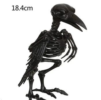 La fantasía Esqueleto de Hueso Cuervo Cuervo Animales los Huesos de un Esqueleto para el Horror de Decoración de Halloween