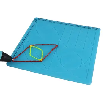 La Impresión en 3D Pen Pad Figura Geométrica Copia de BRICOLAJE Diseño Tapete de mesa de Dibujo con la Plantilla Básica de 2 Dedos de las Tapas de la Pluma de Dibujo Herramientas de