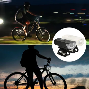La Luz de la bicicleta Impermeable USB Recargable de LED De Luces de Bicicleta de Ciclismo de la Lámpara de la Antorcha del Manillar de la Linterna de la Bicicleta Accesorios