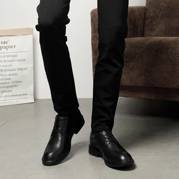 La marca Británica de Estilo de Cuero genuino de los Hombres de Oxford Zapatos de encaje Vintage de Diseño de los Hombres Habitual de Negocios vestido de la boda Zapatos de los hombres