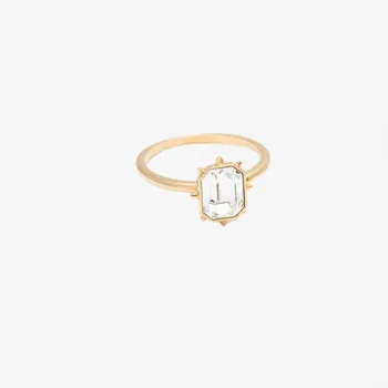 La moda de joyería de alta calidad, encanto y elegante, misterioso picas corazón de las mujeres del anillo de las mujeres de la tarjeta del Tarot generoso anillo de cristal