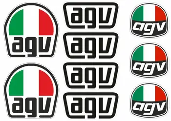 La moda de Rally etiqueta engomada del coche Motos Adecuado para el CASCO AGV HOJA de pegatinas CALCOMANÍAS PEGATINAS de VINILO PATROCINADOR KIT de BICICLETA de instagram