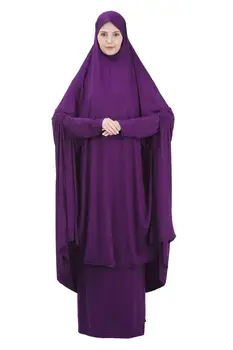 La Oración De Prendas De Vestir De Las Mujeres Musulmanas Dos Piezas De Este Conjunto Abaya Jilbab Hiyab Largo Khimar Traje De Ramadán Falda Abayas Islámica Ropa Niqab