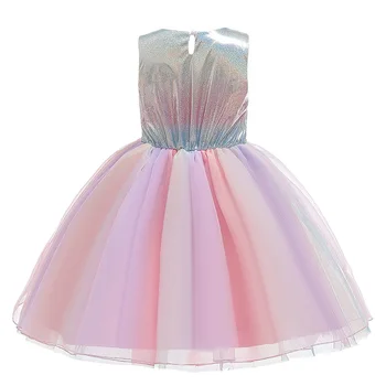Las Niñas Vestido De Verano De Cuentas A Los Niños De La Princesa Vestidos Para Niñas Elegante De La Boda De Fiesta De Noche Vestido De Bola Del Vestido De Los Niños Ropa De 2020