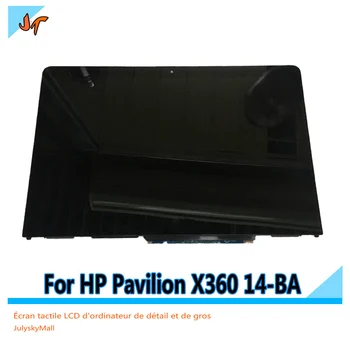 LCD de pantalla táctil digitalizador asamblea + marco B140XTN02. E N140HCE-EBA LP140WF6 SP C2 para hp Pavilion X360 14-ba de la serie replacemen