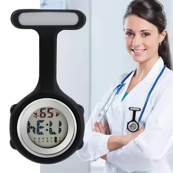 LED Pantalla Digital Broche Enfermera Relojes de Bolsillo de los Regalos de la Enfermera/Médico