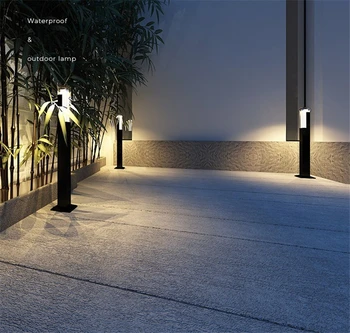 LED Pivote Paisaje de la Ruta de acceso de la Luz al aire libre LED de la Calzada de la Luz para Jardín de Césped de Aluminio 10W LED de Jardín Césped de la Lámpara con sensor de Movimiento