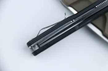 LEMIFSHE OEM cuchillo plegable N690 hoja de Aluminio al aire libre del engranaje táctico camping caza cuchillo de cocina EDC herramienta
