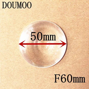 Lente de Fresnel Diámetro de 50 mm de longitud Focal de 60 mm de apoyo Personalizado circular lente de fresnel