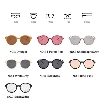 LeonLion 2021 de la Moda Redonda de Color Caramelo de Gafas de sol de las Mujeres de Lujo de Plástico Gafas de Sol Clásico de Compras Oculos De Sol Gafas UV400