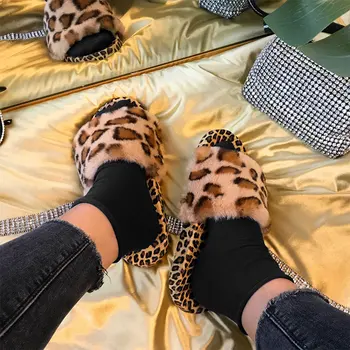 Leopardo De Las Zapatillas De Las Mujeres De Piel Sintética De Primavera Verano Fuera De Las Señoras De Diapositivas 2021 Plataforma Plana De Mujer Sandalias Casual Patrón De Cebra Zapatos