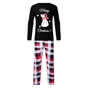 LILIGIRL Familia Coincidencia de Navidad Conjuntos de Pijamas para Adultos Mujeres Hombres Niños de dibujos animados de Impresión de ropa de dormir ropa de Dormir Nueva Familia de Partido Pjs Traje