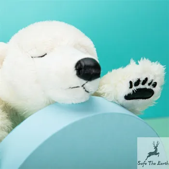 Lindo Oso Polar de Simulación de Animales Realistas Cosas de la Felpa Muñeca de Juguete de los Niños Regalo de Navidad 40cm