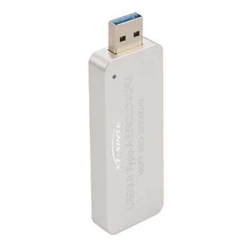 LM-841U USB3.0 TIPO A para NGFF SSD Recinto de Unidad de Estado Sólido Disco Duro Adaptador de USB Embebido para 2230/2242