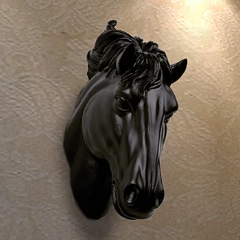 Los caballos de la Cabeza Colgando de la Pared 3D de Animales Decoraciones Escultura de Arte Figuritas de Resina, Artesanías de Vivir en Casa de Habitación Decoraciones de la Pared R675