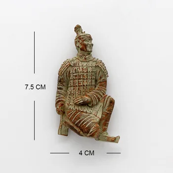 Los guerreros de terracota de la Dinastía Qin de China antigua tienda de Regalos 3d, imán de nevera Hufu tienda de regalos de la colección de Xi'an, Shaanxi colección de regalo