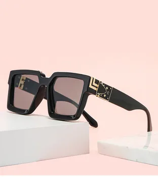 Los hombres de alto grado de las Gafas de sol de la moda retro de gafas de sol de las mujeres de la moda de gafas de diseño de lujo los tonos oculos de sol gafas de espejo
