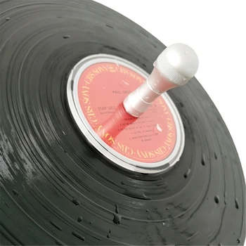 LP de Vinilo de Limpiador de discos de la Abrazadera de la disquera Protector Protector Impermeable de Acrílico