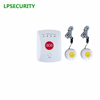 LPSECURITY SOS de Llamada de Alarma Inalámbrica GSM Sistema de Alarma de Seguridad en el Hogar de Ancianos Helper 1 A 8 de Emergencia Con Botones de Pánico