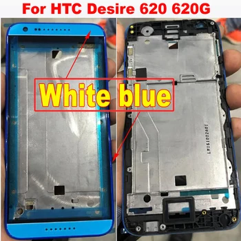 LTPro Garantía de Buena Calidad Bisel Frontal/Medio Marco de la Tapa de la Carcasa Para HTC Desire 620 620G teléfono de piezas de repuesto