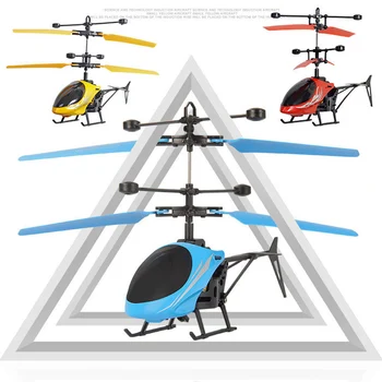 Luz LED Juguetes RC avión Volando Aviones de la Suspensión de la Inducción Helicóptero Mini RC Helicóptero con Control Remoto para Niños Regalo