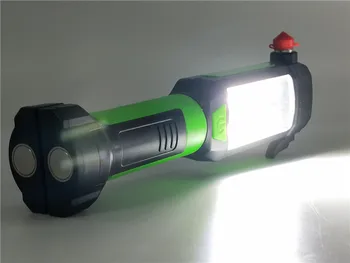 Magnético de Reparación de Coches de Trabajo de Luz de la MAZORCA LED de la Linterna de Carga USB Lámpara Portátil para Camping Escalada de Caza