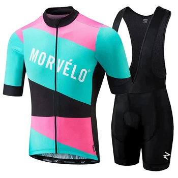 Maillot NUEVO abbigliamento ciclismo estivo 2020 ciclismo ropa kits de manga corta pantalones cortos babero de los hombres de verano maillot ciclismo conjuntos