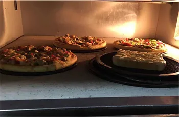 Malla de la Parrilla Pizza Pantalla Redonda Bandeja de horno Accesorios Neto utensilios de Cocina, Hornos Kit de Moldes para Pizza, la Forma de Pizza, Pizza Rejilla de la bandeja
