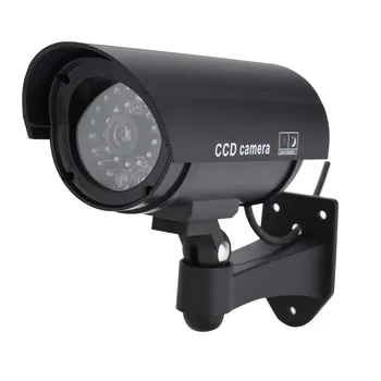 Maniquí de Vigilancia de cámaras de Seguridad de la Cámara LED Rojo Parpadeante Luz de las Cámaras Falsas Para de Interior Y al aire Libre Envío