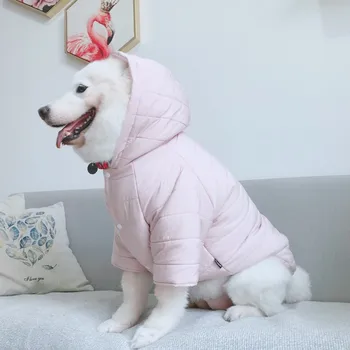 Mascotas Productos Para Perros Grandes De Ropa De Moda De Invierno Cálido Abrigo Enorme Labrador Samoyedo, Husky
