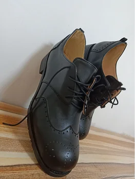 Masculino de los hombres vestido de pisos de hombre formal vintage de PU de cordón de zapatos para hombre de negocios de conducción zapatos de hombres personlizar zapatos C012045