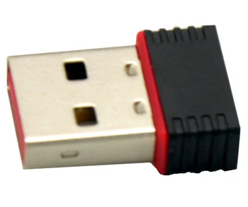 MAYORISTA 50Pcs/Lotes Ralink 5370 Inalámbrico de 150Mbps USB WiFi Adaptador de Tarjeta de Red LAN Adaptador para SKYBOX / Openbox /STB
