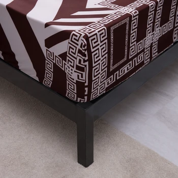 MECEROCK Nuevo Impreso Impermeable cubre Colchón con Banda Elástica Dormitorio con Cama de Protección de la Almohadilla de la Sábana 160x200cm