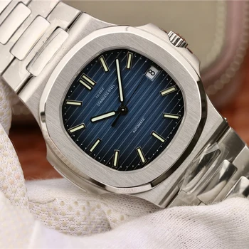 Mens Reloj de Oro Rosa la parte superior de la marca de lujo de japón automático reloj mecánico de los hombres llenos de acero inoxidable reloj de los hombres del ejército de deporte del reloj
