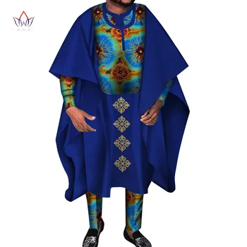 Mens Túnicas Tradicionales Africanas Ropa Dashiki 3 piezas Hombres africanos ropa Batas de África Ropa de Tamaño Más 6XL WYN968