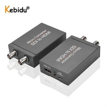 Micro Converter SDI compatible con HDMI A SDI Con Potencia Mini 3G HD Adaptador de Vídeo Con Audio Para Cámara de Formato Automático de Detección de