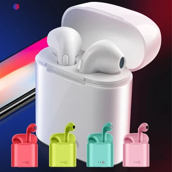 Mini i7s Tws Bluetooth Auriculares Inalámbricos de Auriculares del Deporte de manos libres de Auriculares Auriculares Inalámbricos con Caja de Carga para Xiaomi iPhone