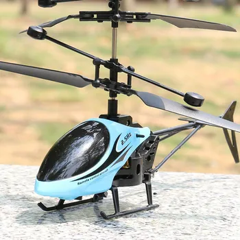 Mini RC Helicóptero teledirigido Infrarrojo de Inducción de 2 Canales con Giróscopo de Juguete de Control Remoto de Aviones de Juguetes de Niños Quadcopter Dron