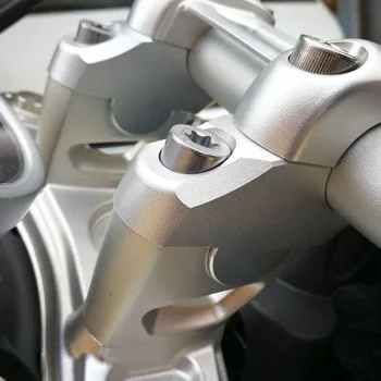Moto de Plata CNC de Aluminio Manillar de la Extensión Vertical de Montaje de Abrazadera de Elevación de Caso Para la BMW R Nine T R9T-2018