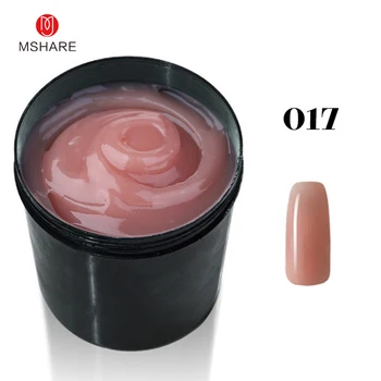 MSHARE 250g de Café Acrílico Gel Claro Transparente de Gel Duro para la Extensión de Uñas de color Rosa Nude Blanco