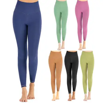 Mujeres Otoño de Fitness Jogger Apilados Polainas Sweatpant Pantalones de Cintura Alta Pantalones apilados pantalones para las mujeres женские штаны 2020