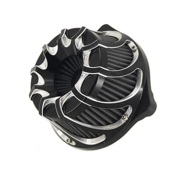 Multi-Ángulo de Limpiador de Aire Filtro de Aire Torbellino de espiral Para Harley Sportster XL 1200 Dyna 00-17 Softail 00-18 Touring FLHX FLHR NESS