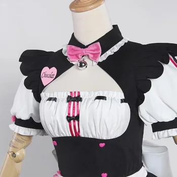 NEKOPARA Cosplay Rosa Chocolá Criada Vestido de Gato de la Muchacha de las Mujeres del Traje de Juego de Conjuntos