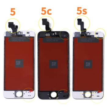Ningún Pixel Muerto LCD Para el iPhone 6s 7 de Visualización de la Pantalla Táctil del Reemplazo de la Asamblea Para el iPhone 5 5s pantalla Con Cristal Protector y Herramientas
