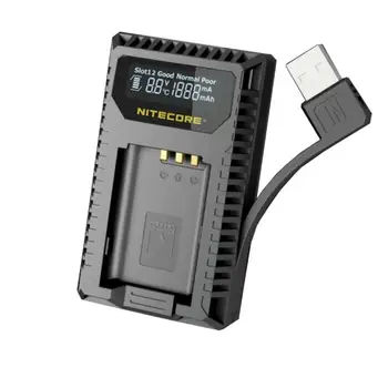 NITECORE USN2 USB Ranura Dual de Viaje LCD de la Cámara Cargador Para Sony NP-BX1 Baterías Compatible con DSC-HX350 DSC-H400 DSC-HX400 DSC-HX90